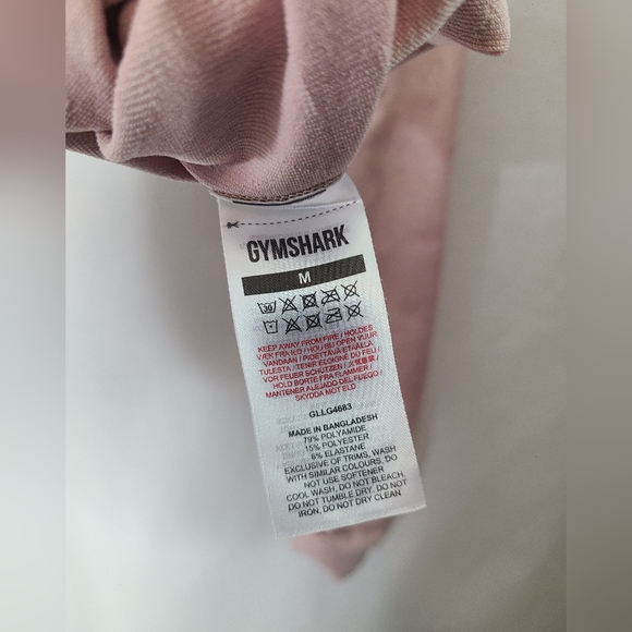 Gymshark adapt seamless leggings in light pink camo- Size medium women's - Picture 7 of 8